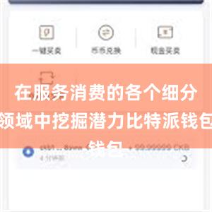 在服务消费的各个细分领域中挖掘潜力比特派钱包